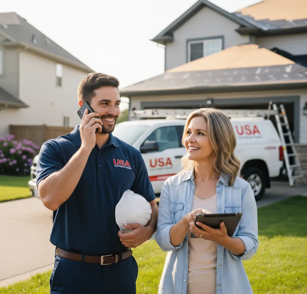 USA Roof Repair Experts customer support in Fisherville